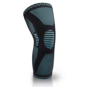 Sports Knee Pads Knitted Sports Knee Pads (Option: Green-L)
